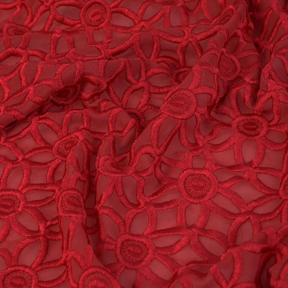 Red Blouse-weight Fabric 99811 - Fabrics4Fashion