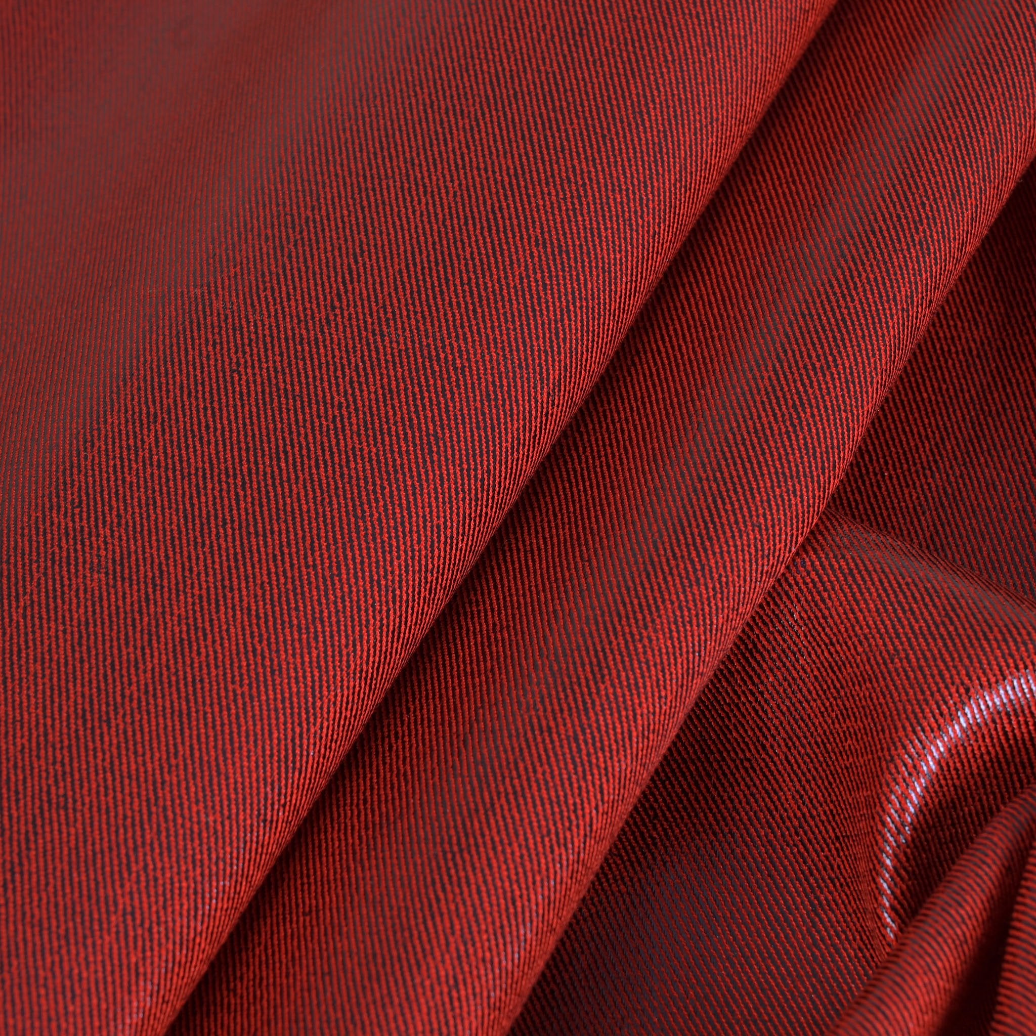 Red Coated Twill Fabric 3763