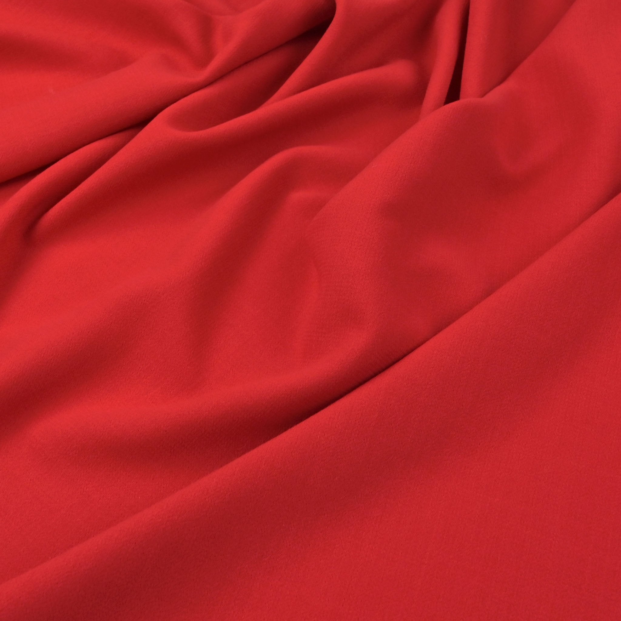 Red Doublewave Crepe Fabric 98880