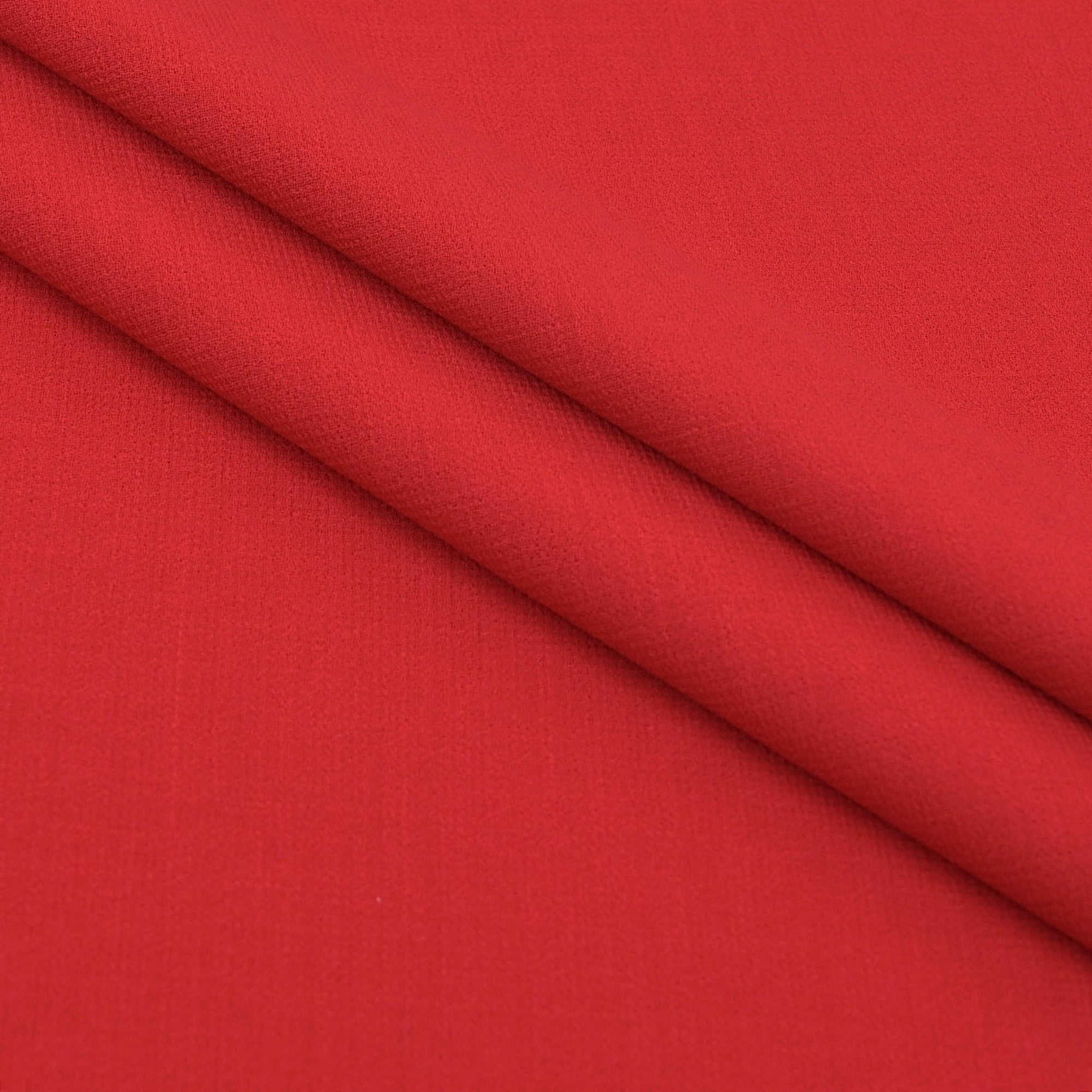 Red Doublewave Crepe Fabric 98880