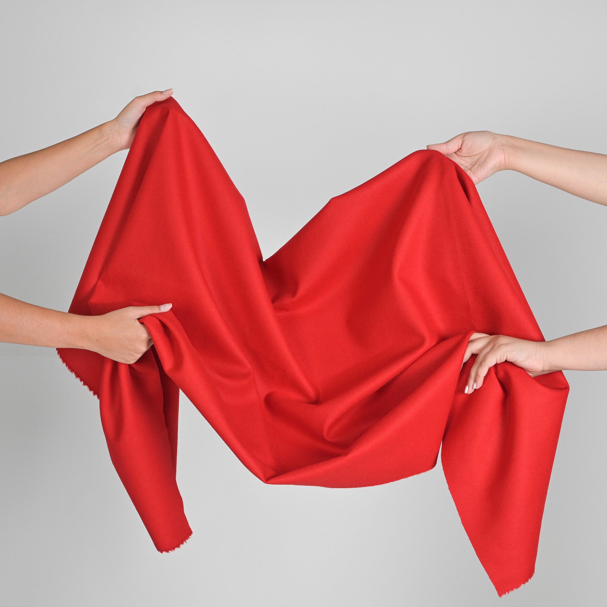 Red Melton Fabric 4583