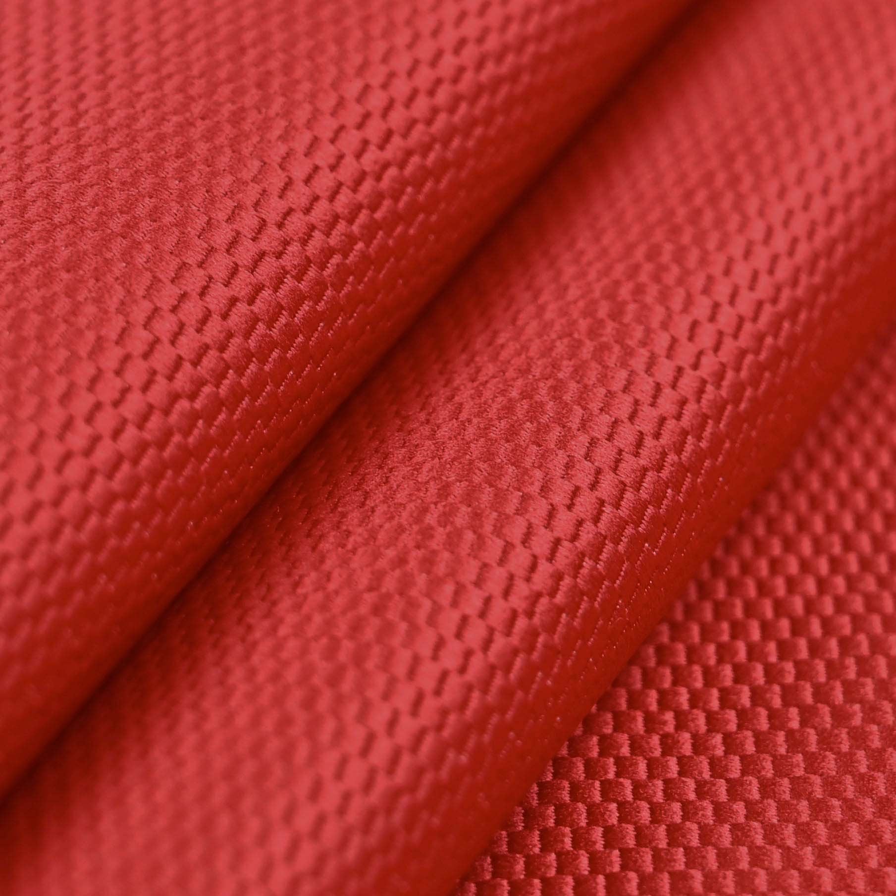 Red Micro Jacquard Fabric 96868