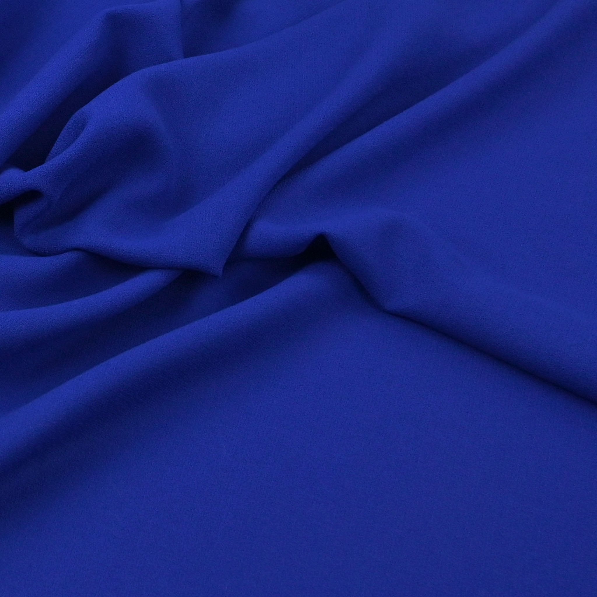 Royal Blue Crepe Fabric 97202
