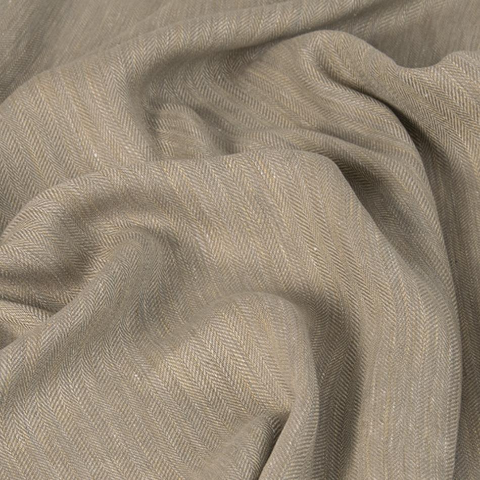Sand Linen Herringbone 4701 - Fabrics4Fashion