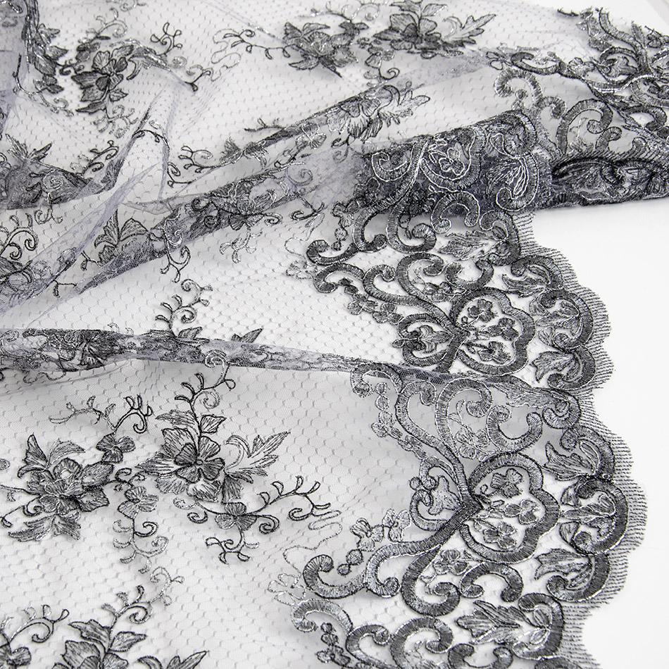 Scalloped Silver Lace 5278 - Fabrics4Fashion