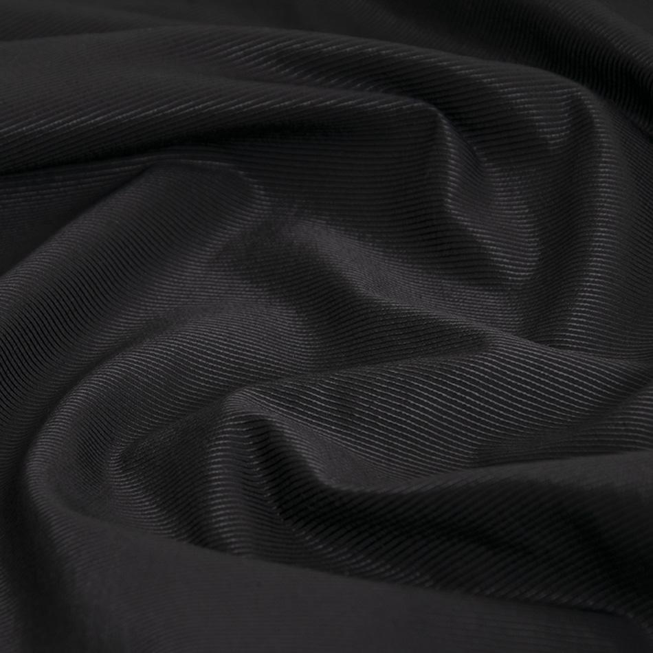 Shinny Black Cotton Twill 5259 - Fabrics4Fashion