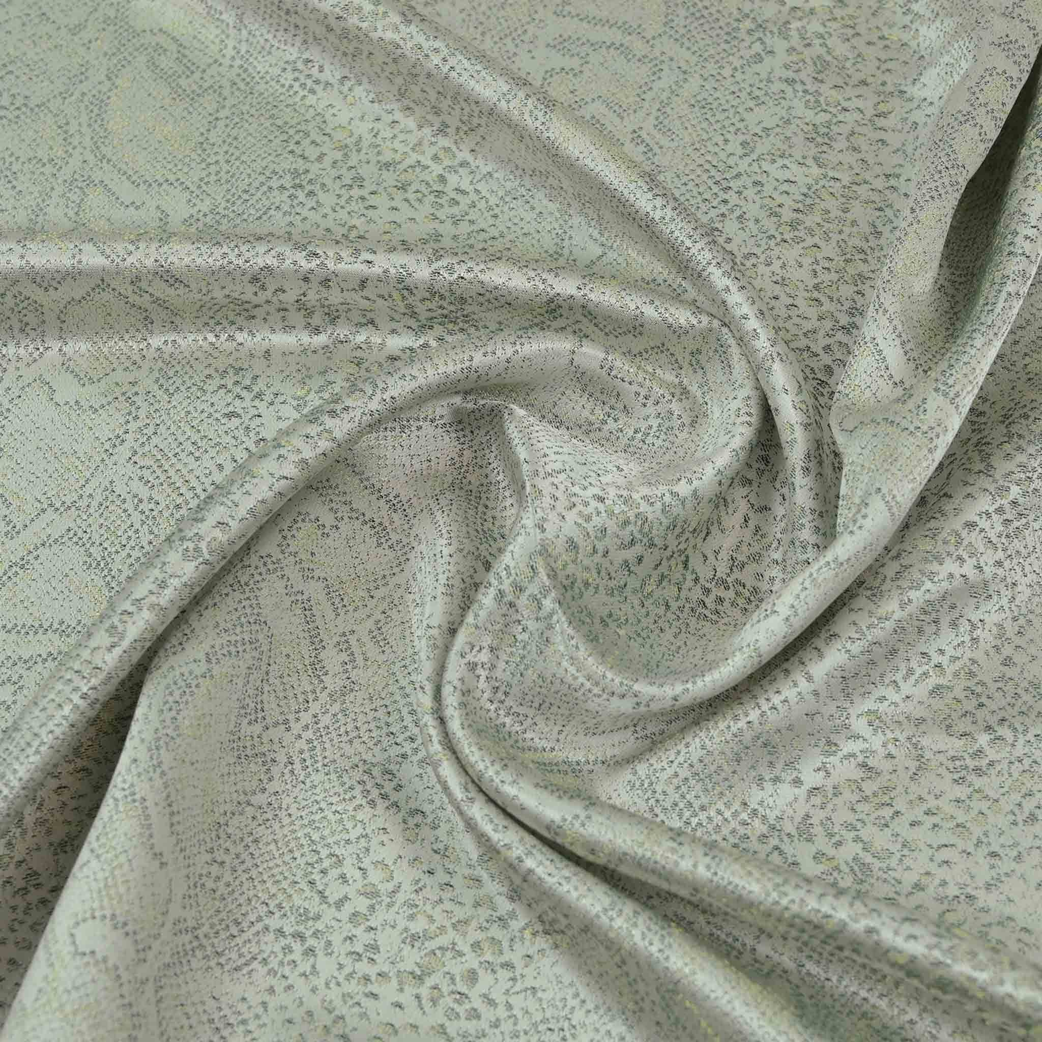 Silver Animal Jacquard Fabric 98323
