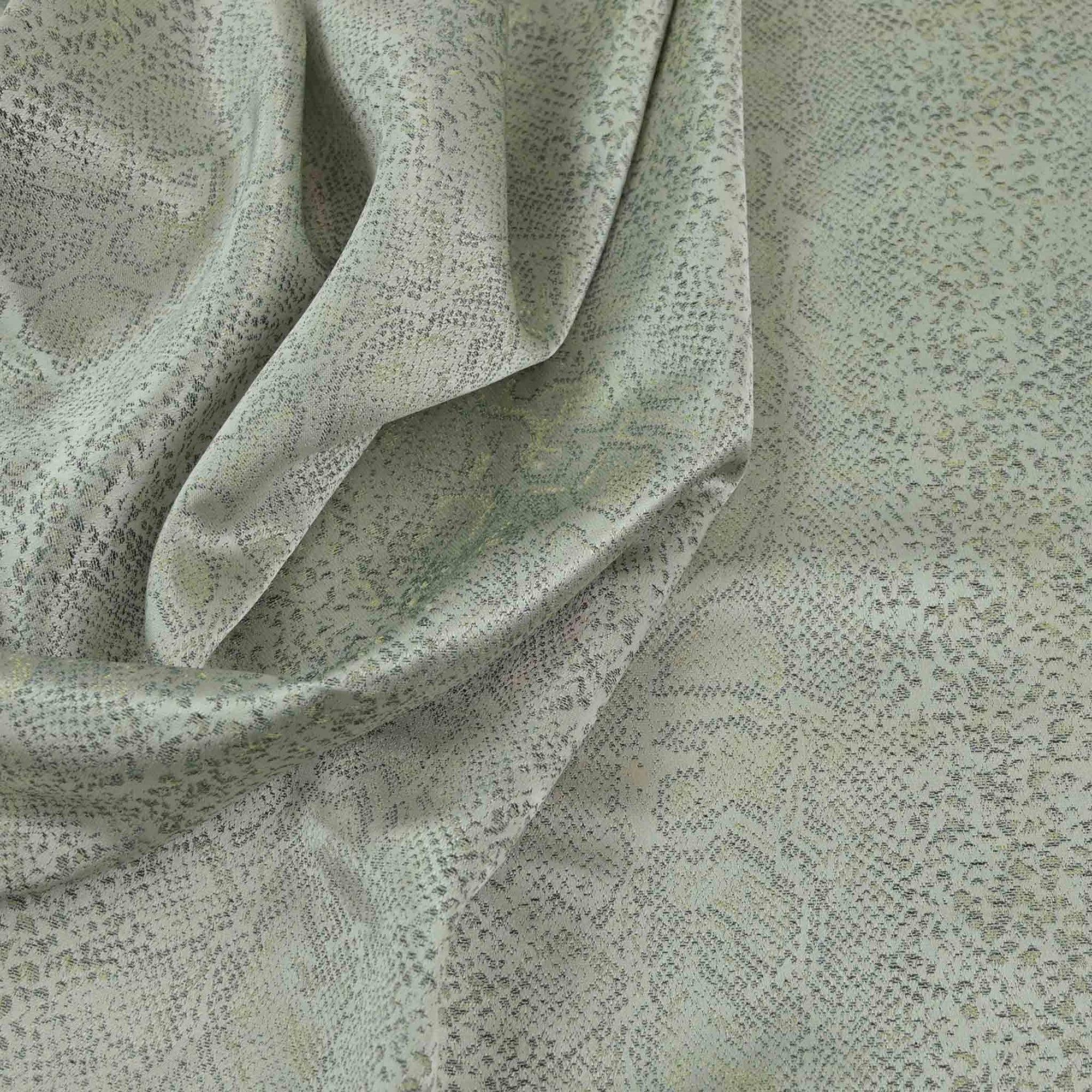 Silver Animal Jacquard Fabric 98323