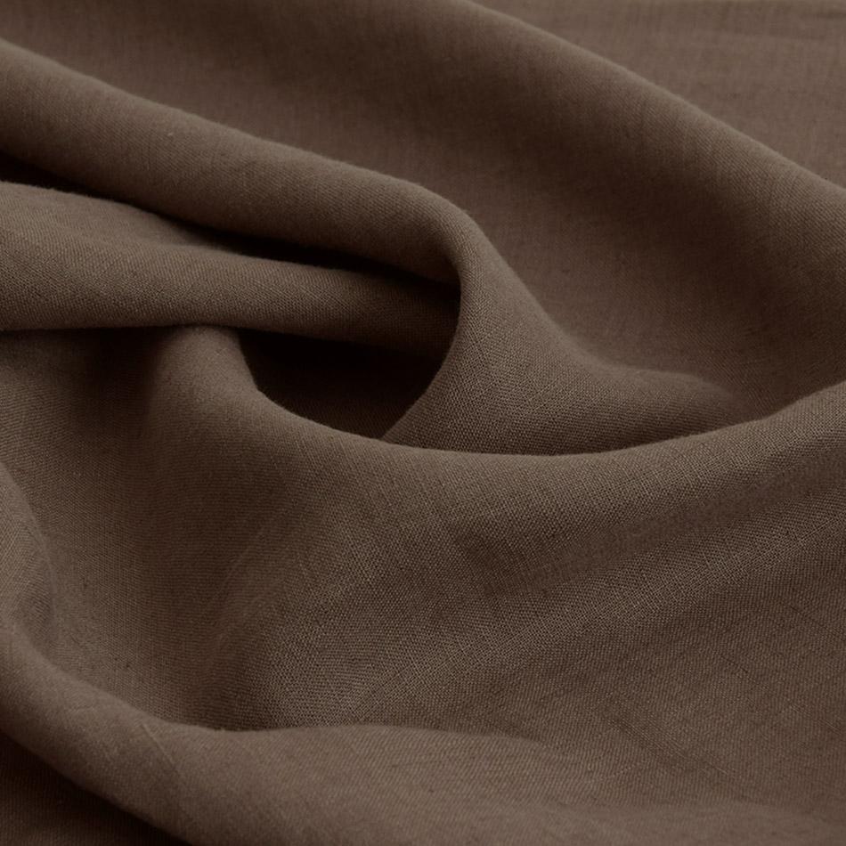 Walnut Brown Linen Canvas 5262 - Fabrics4Fashion