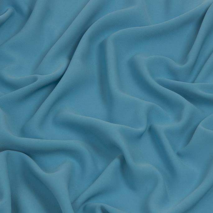 Turquoise Blue Polyester Crepe 1177 - Fabrics4Fashion