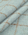 Turquoise Check Coating Fabric 4809