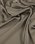 Walnut Brown Crepe Satin Fabric 97195