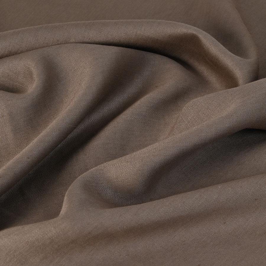 Walnut Brown Linen Fabric 3675