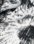 White Black Floral Print 3048 - Fabrics4Fashion