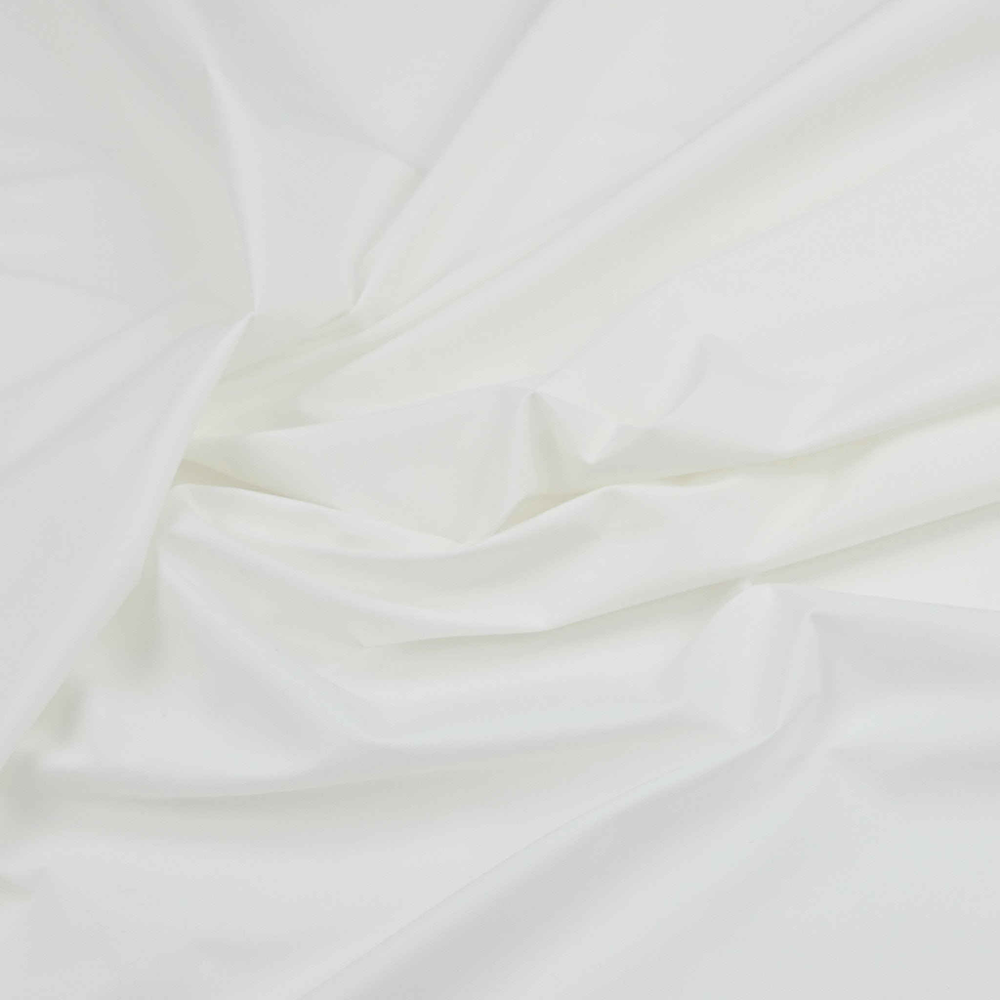 White Cotton Stretch Poplin 98304