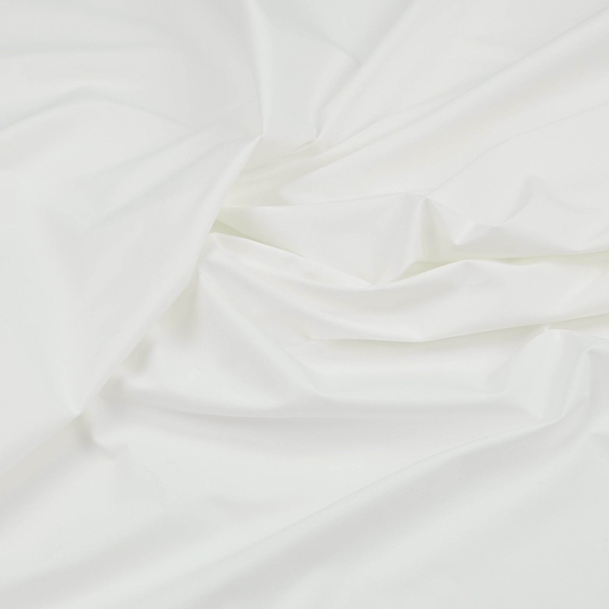 White Cotton Stretch Poplin 98304