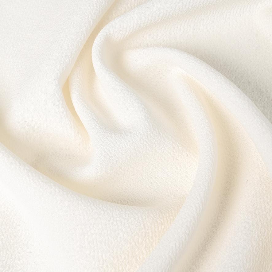 White Crepe Fabric 2743