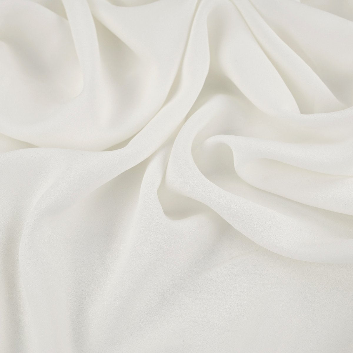 White Crepe Fabric 570