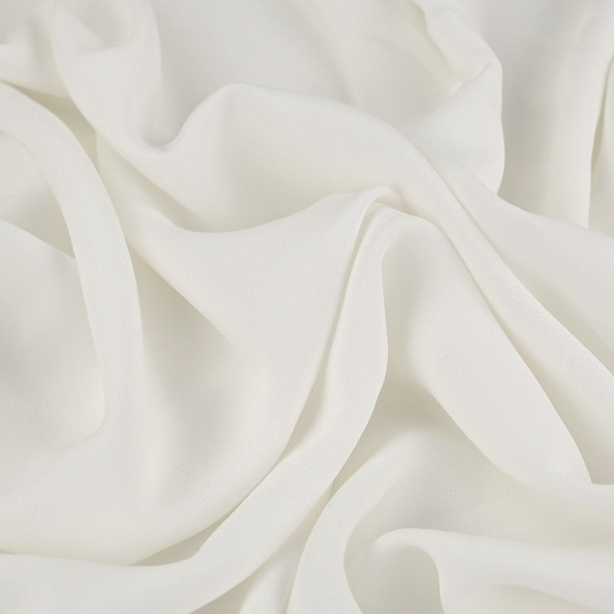 White Crepe Fabric 570