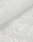 White Floral Jacquard 2217