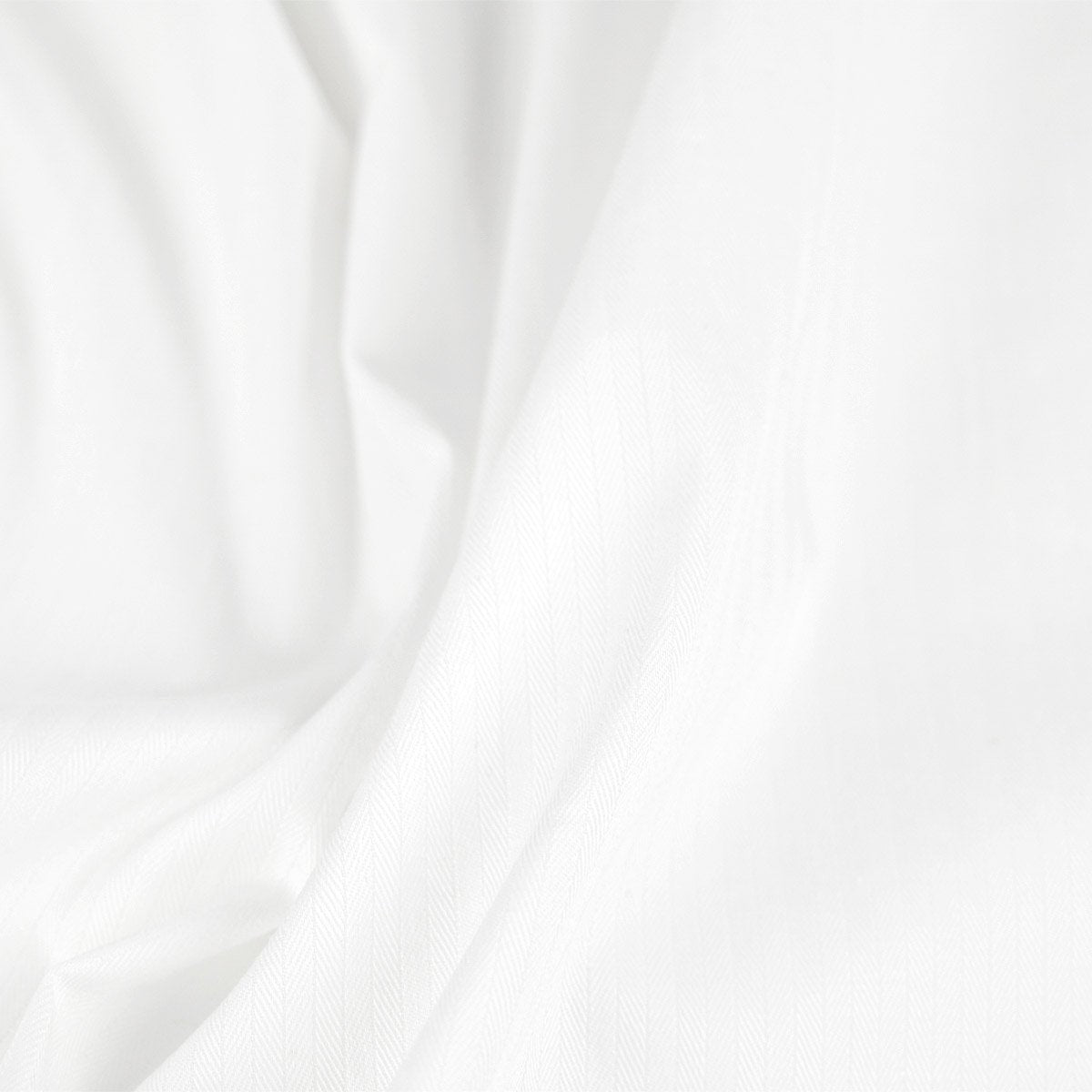 White Herringbone Stretch Fabric 97550