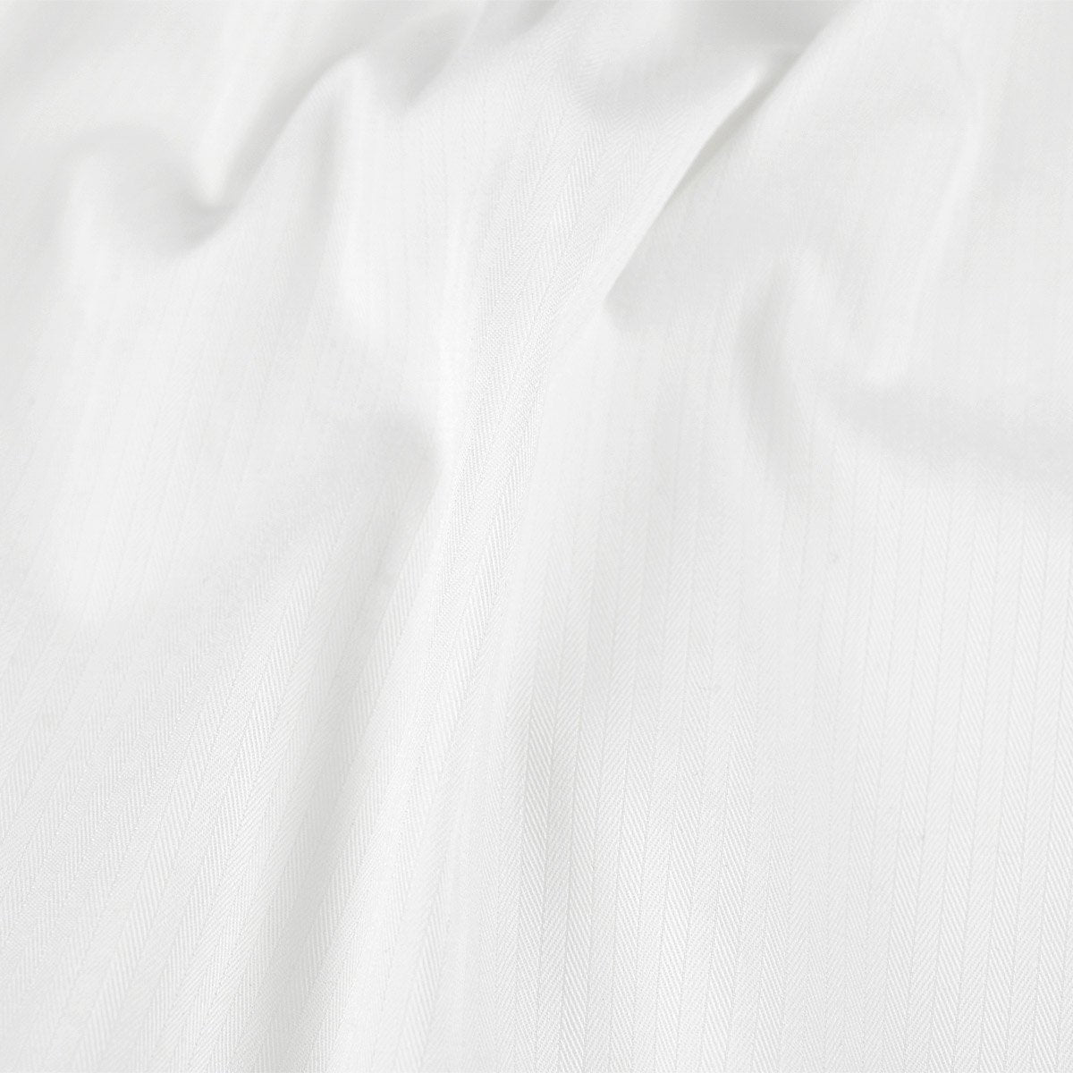 White Herringbone Stretch Fabric 97550