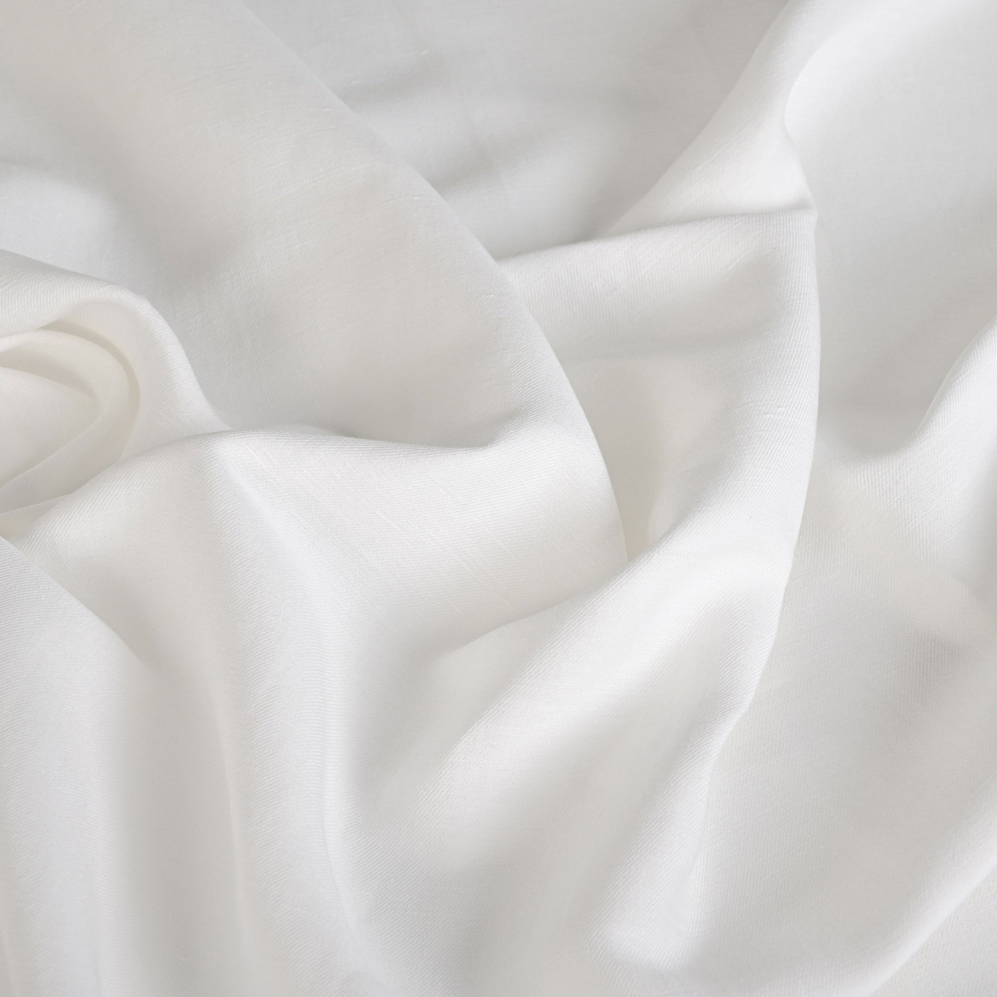 White Linen Blend Fabric 96288