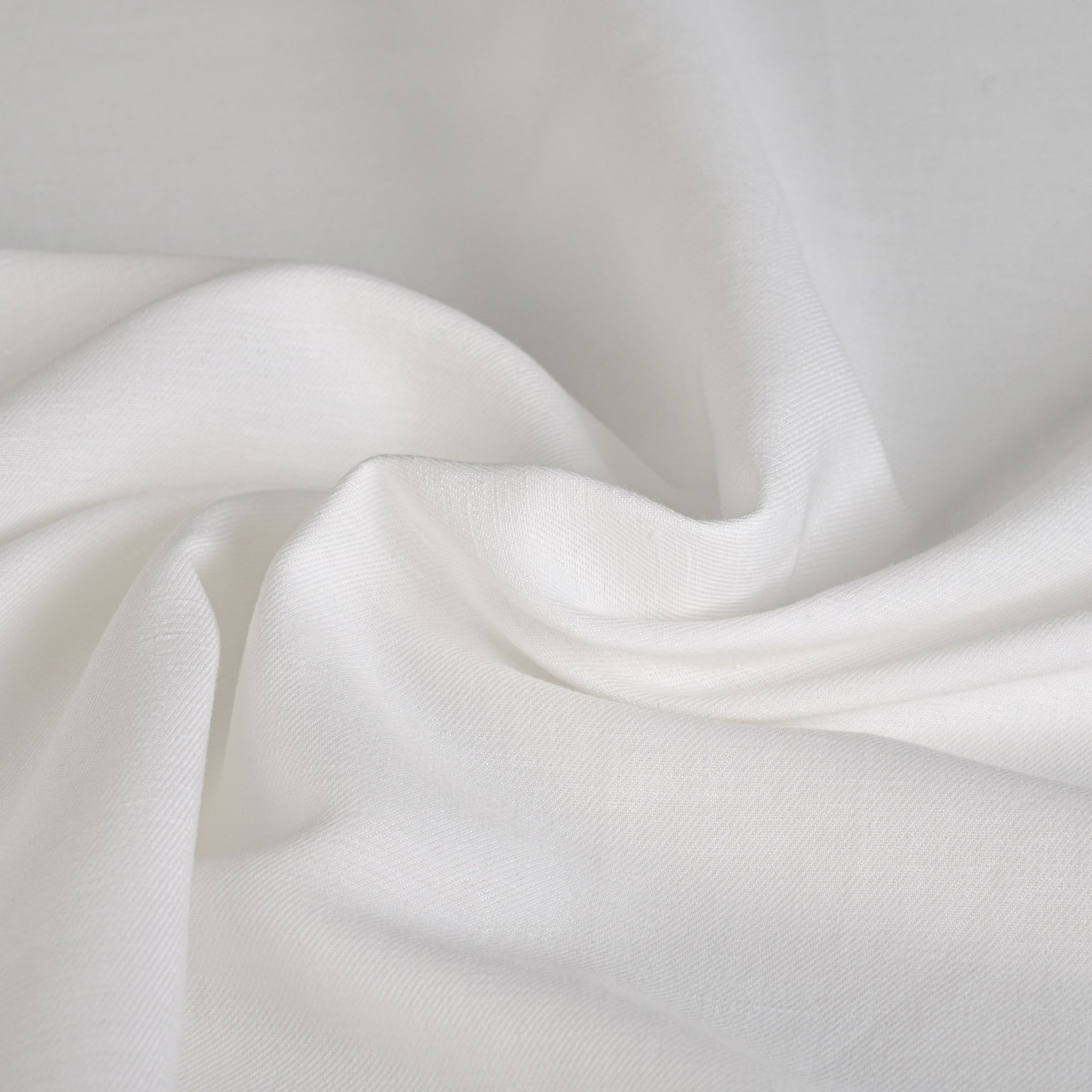 White Linen Blend Fabric 96288