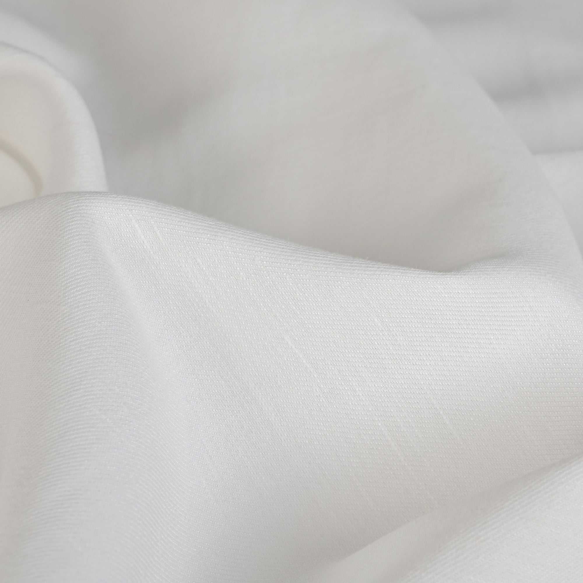 White Linen Blend Fabric 96288