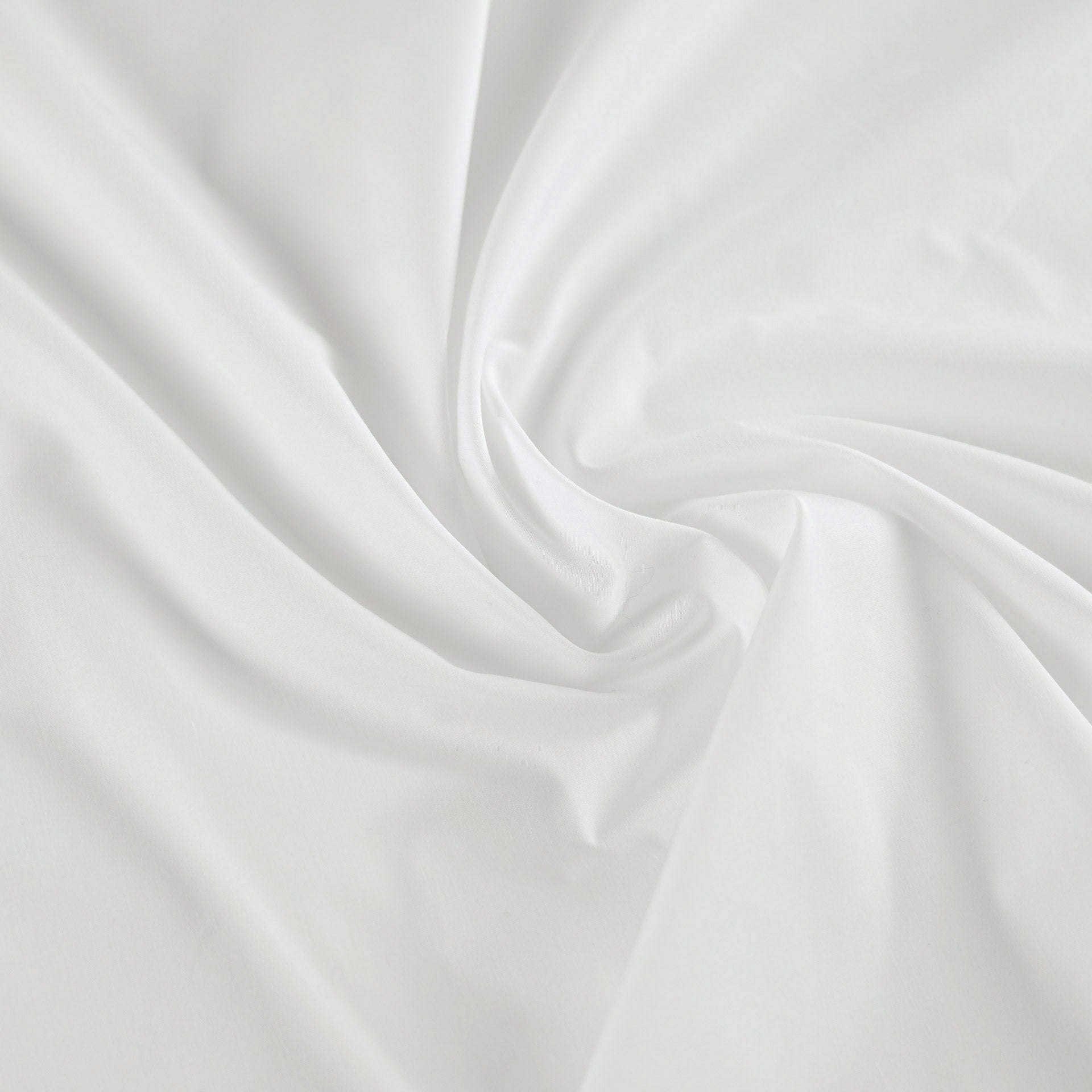 White Plain Poplin fabric 4375