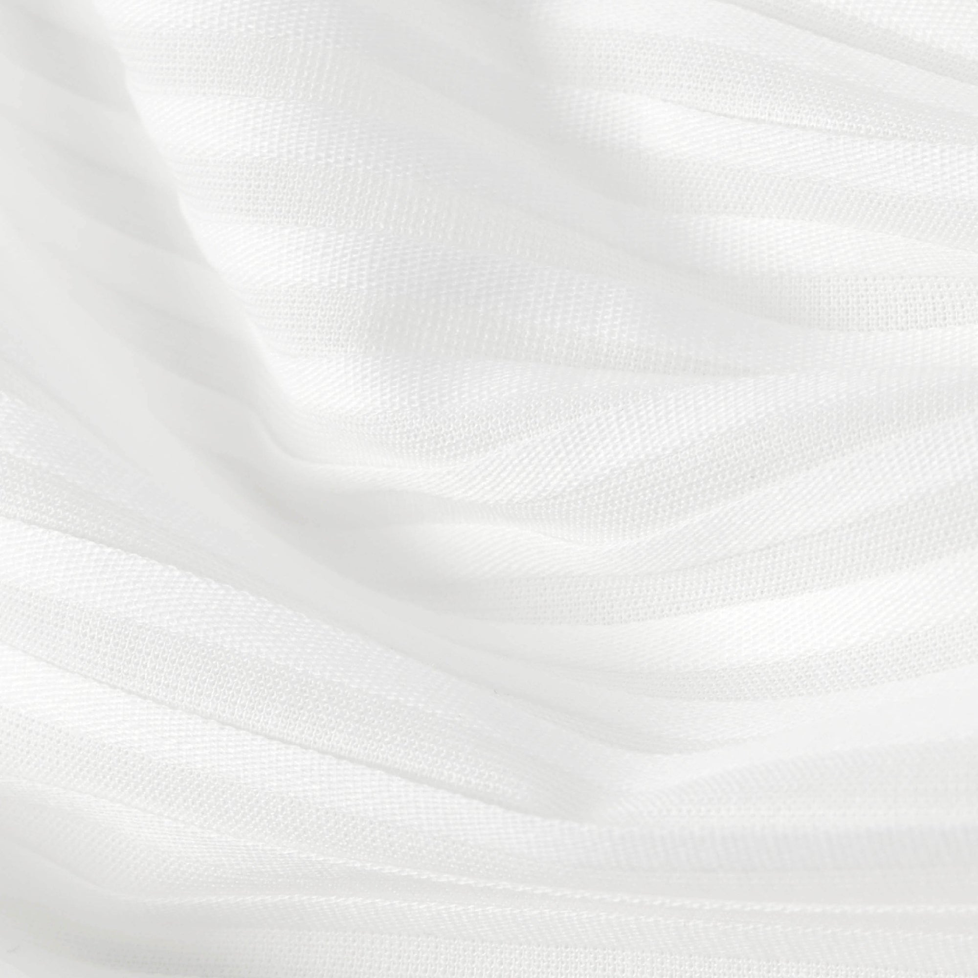 White Pleated Poplin Fabric 3720