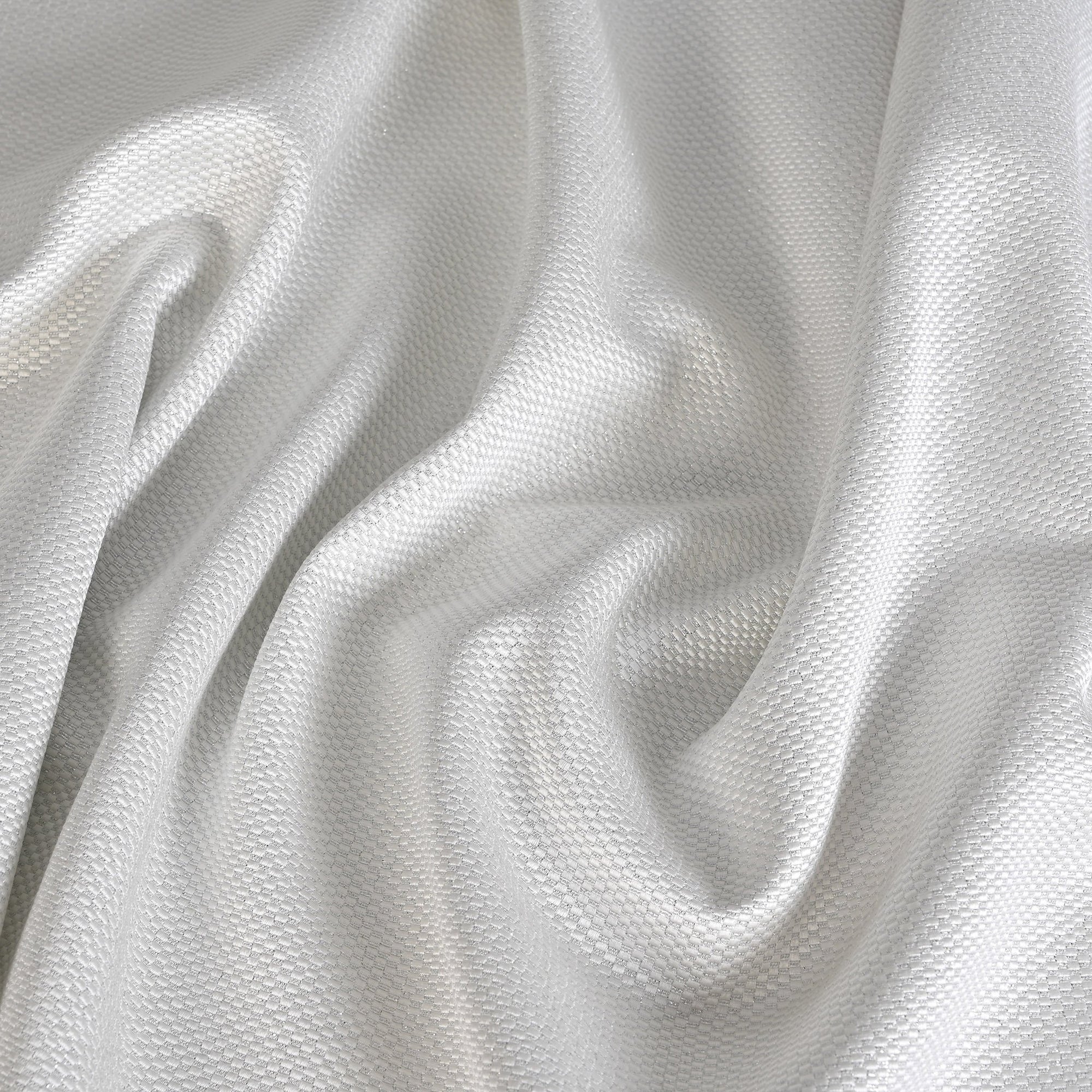 White &amp; Silver Fancy Jacquard 2812
