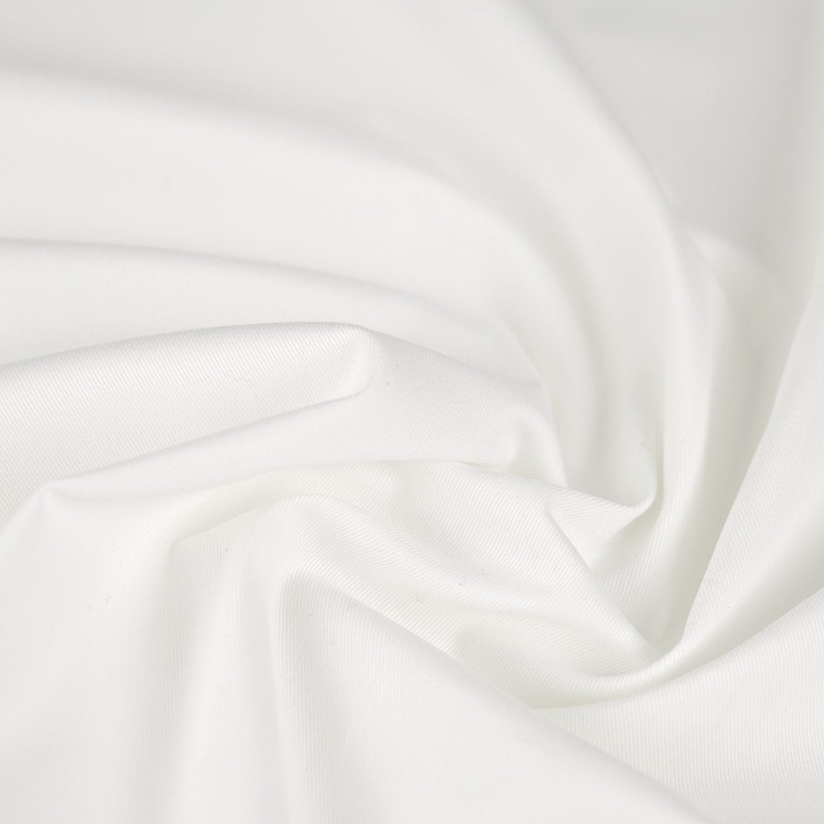 White Stretch Cotton Fabric 97041