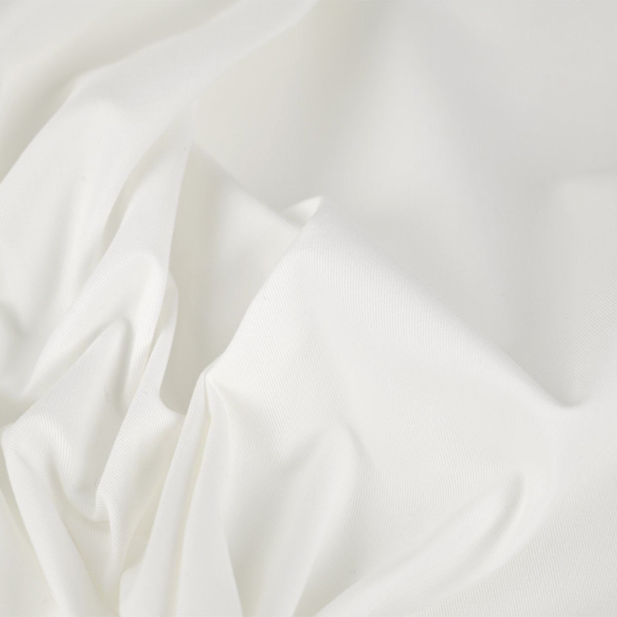 White Stretch Cotton Fabric 97041