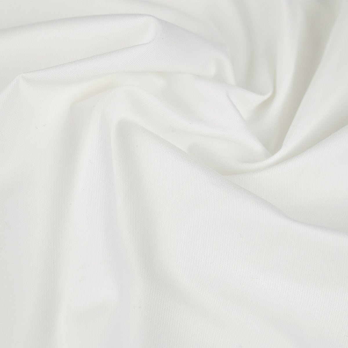 White Stretch Cotton Fabric 97041