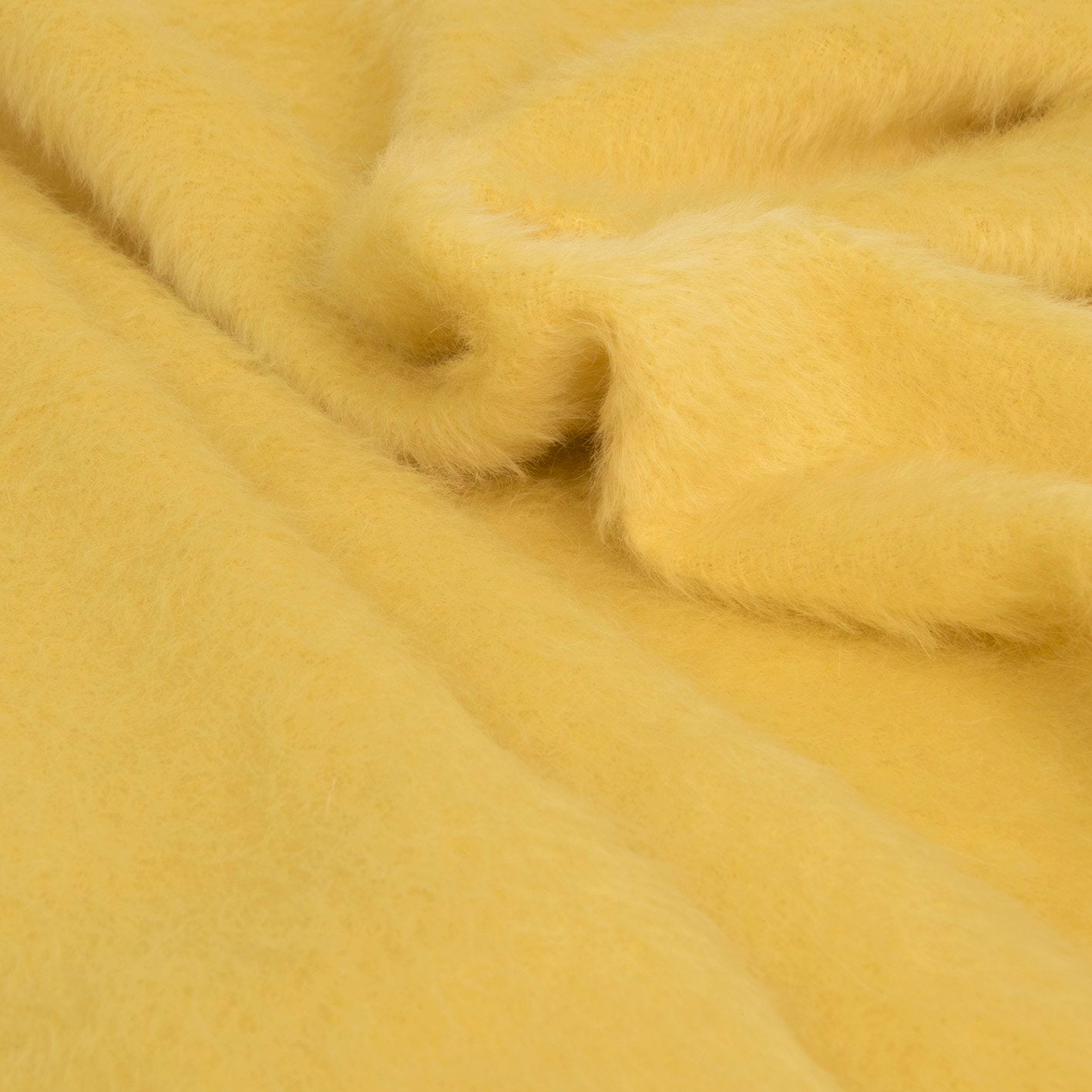 Yellow Mohair Coating Blend 1633 - Fabrics4Fashion
