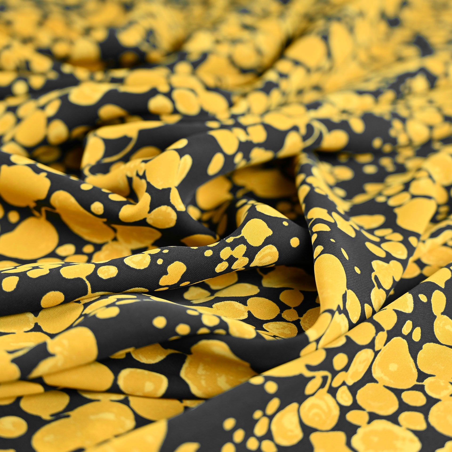 Yellow Print Lightweight Fabric 4203 – Fabrics4Fashion