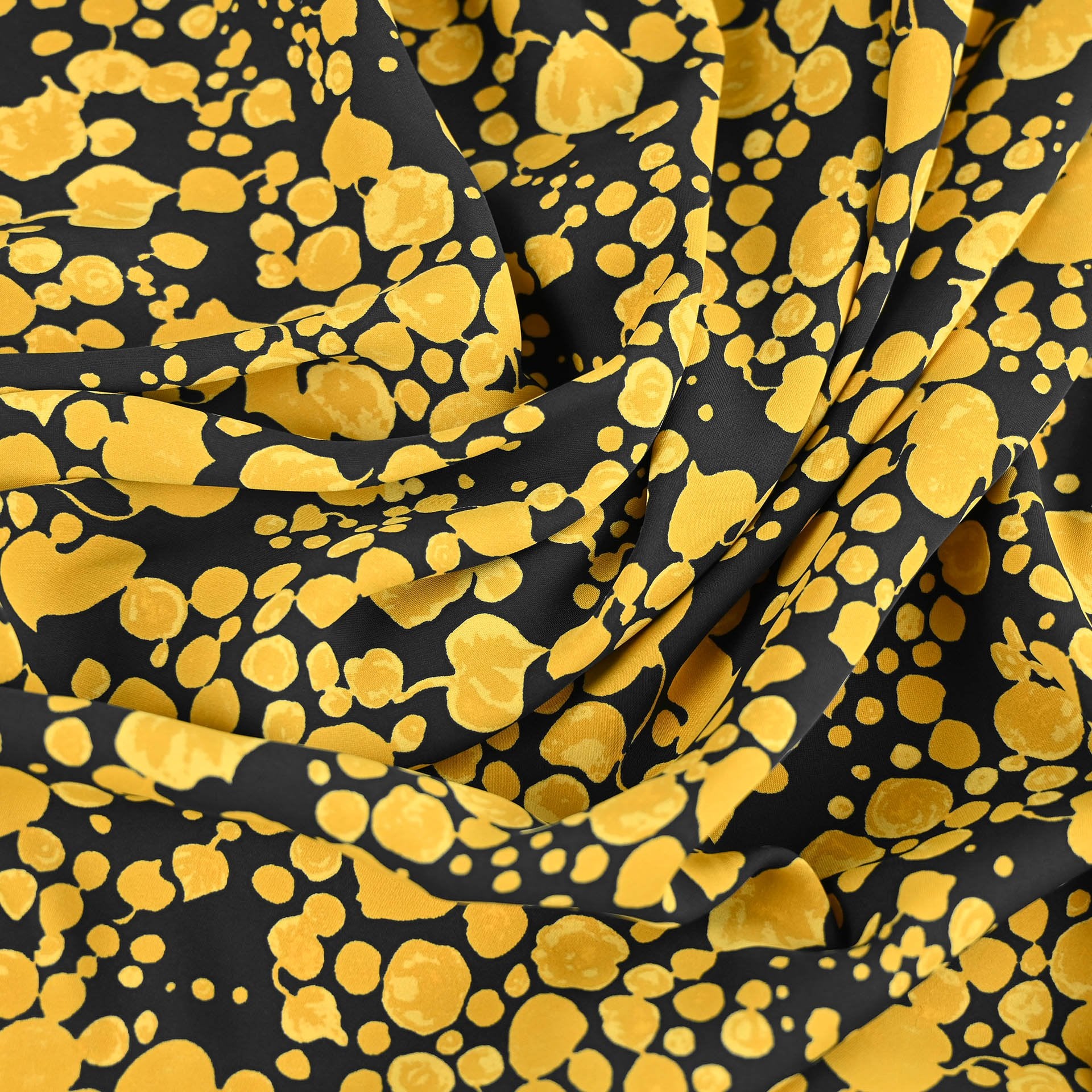 Yellow Print Lightweight Fabric