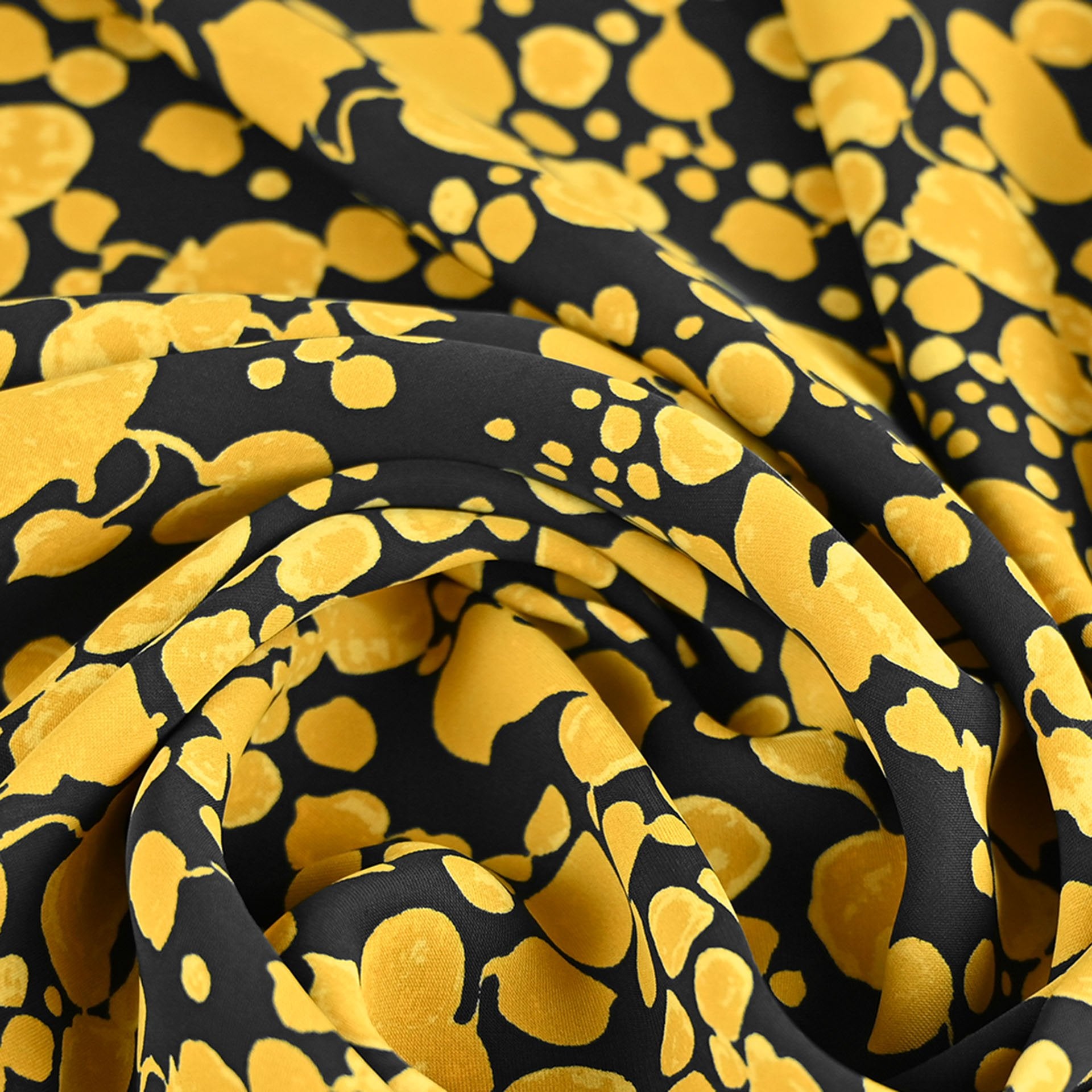 Yellow Print Lightweight Fabric 4203 – Fabrics4Fashion