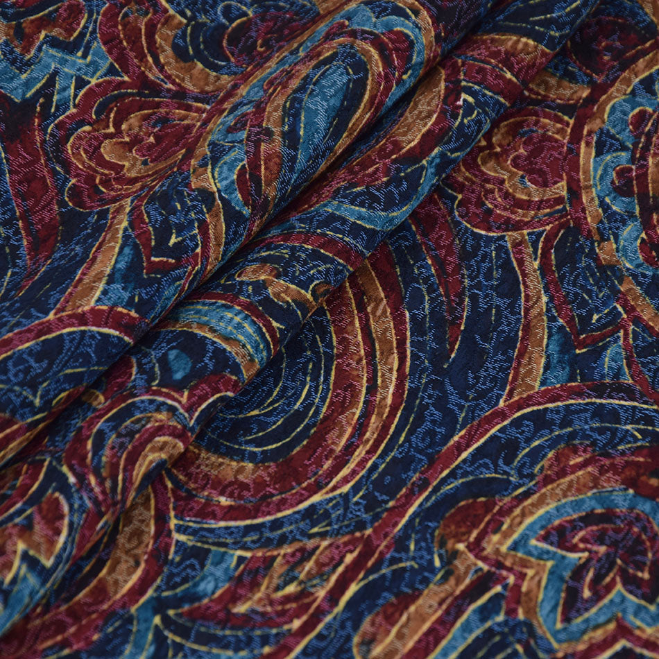 Multicolor Viscose / Wool Jacquard 3659 - Fabrics4Fashion